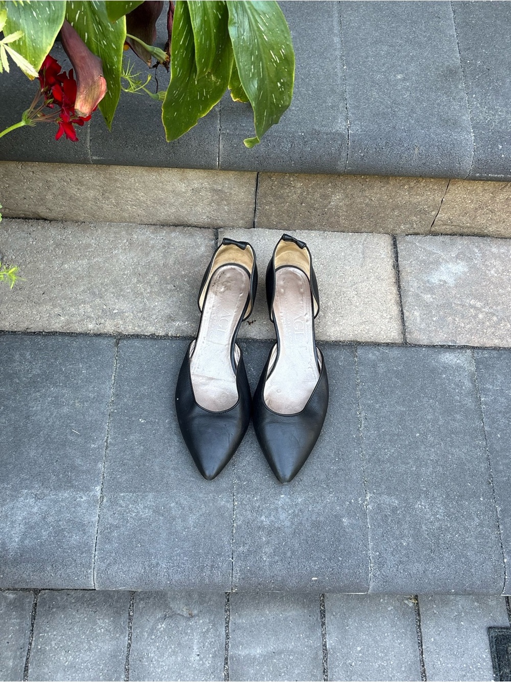 AGL leather kitten heels - size 9.5